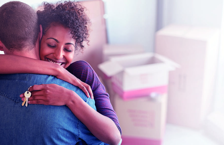 couple hugging