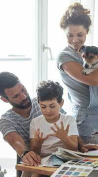 Family relaxing