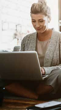 Booking appointment on laptop